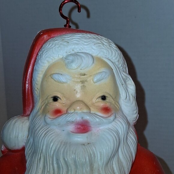 Empire Plastic Corp Vintage 13" Santa Claus Blow Mold Lighted 1968 w/ Cord - Picture 3 of 7